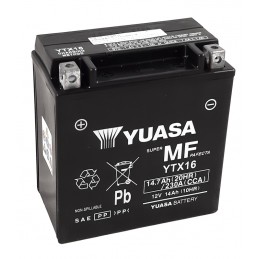 YUASA W/C Battery Maintenance Free Factory Activated - YTX16 FA