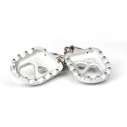 RFX Pro CNC Aluminium Trials Footrest (Silver) Universal - Gas Gas/Beta/Sherco/Montesa