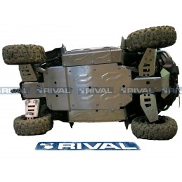 RIVAL Complete Skid Plate Kit Aluminum CF Moto Zforce 800/1000