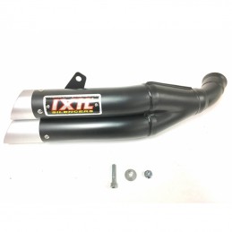 IXIL Dual Hyperlow L3XB Silencer Stainless Steel Black / Aluminium - KTM Duke RC125