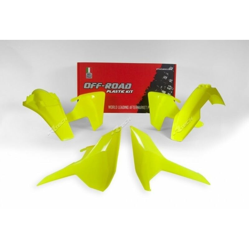 RACETECH Plastic Kit Neon Yellow Husqvarna TE/FE