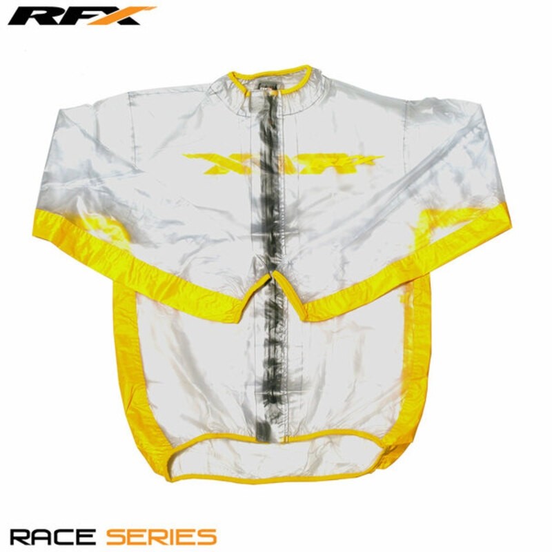 RFX Sport Wet Jacket (Clear/Yellow) Size Adult Size L