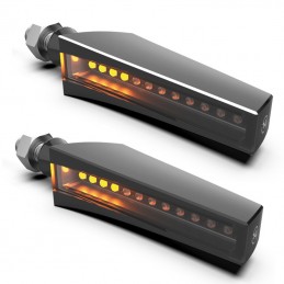HIGHSIDER LED Sequence Indicator STS 1, Black Housing, Tinted Glas