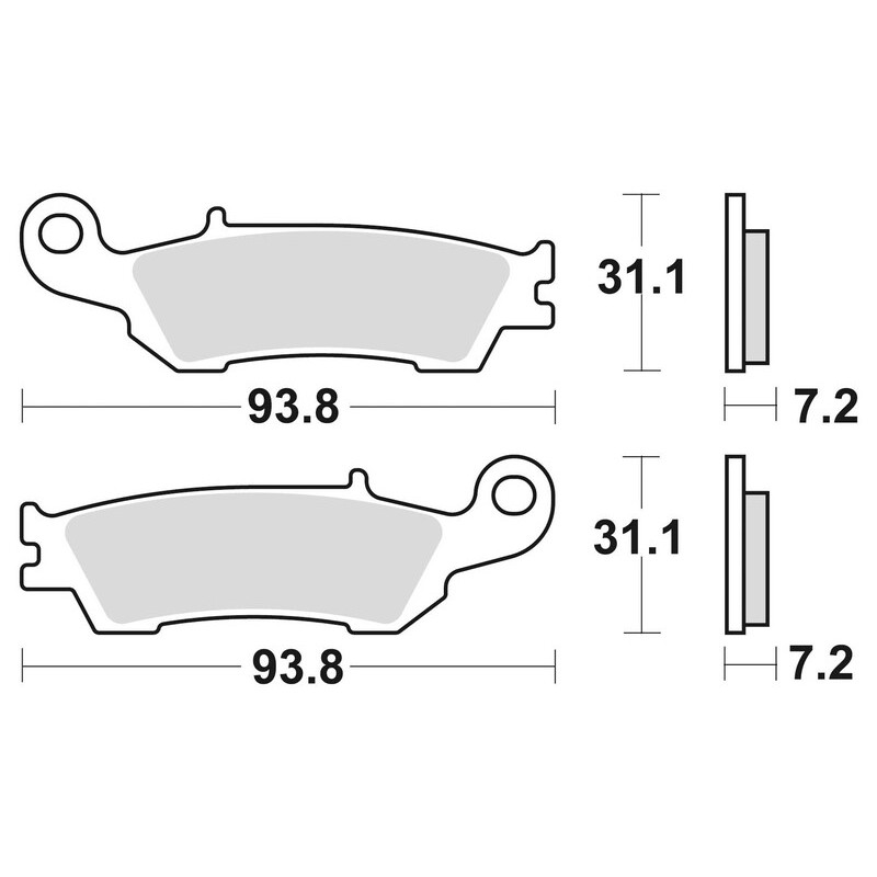 BRAKING Off-Road Sintered Metal Brake pads - 929CM46