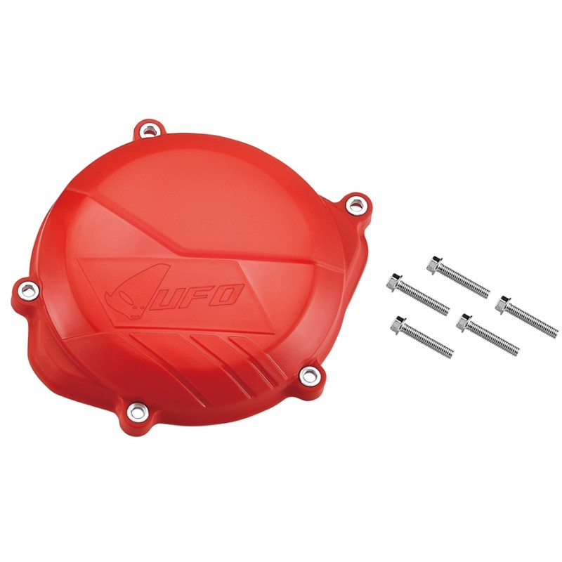 UFO Red Clutch Cover Protection Honda CRF450R
