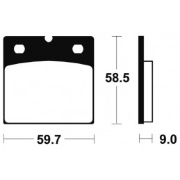 TECNIUM Street Organic Brake pads - MA54
