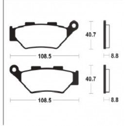 TECNIUM Sintered Metal Brake Pads - MF483