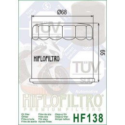 HIFLOFILTRO Oil Filter Chrome - HF138C