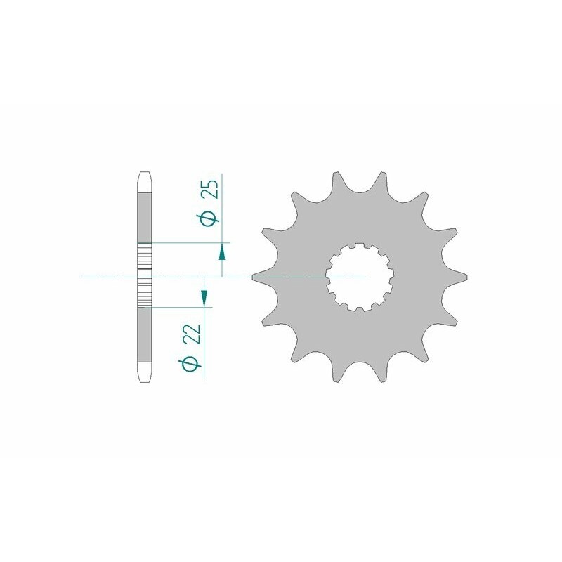 AFAM Steel Self-Cleaning Front Sprocket 27500 - 520