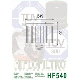 HIFLOFILTRO Oil Filter - HF540