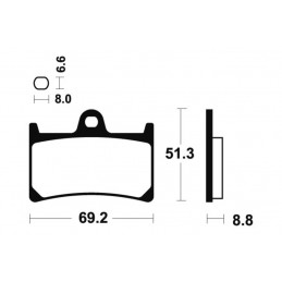 TECNIUM Maxi Scooter Sintered Metal Brake pads - MSS134