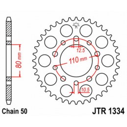 JT SPROCKETS Steel Standard Rear Sprocket 1334 - 530