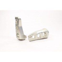 GILLES TOOLING Touring Passenger Footpegs Silver