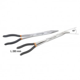 BETA Set of 2 Extra-Long Knurled Double Swivel Nose Pliers