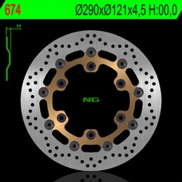 NG BRAKES Floating brake disc - 674
