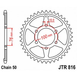 JT SPROCKETS Steel Standard Rear Sprocket 816 - 530