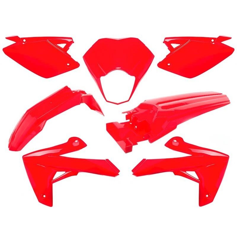 O PARTS Plastic Kit O PARTS Gloss Red - Rieju MRT/MRT Pro 50 (09-21)