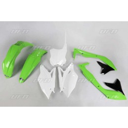 UFO Plastic Kit OEM Color (2016) Green/Black/White Kawasaki KX450F