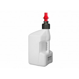 TUFF JUG Fuel Can w/ Ripper Cap 20L Translucent White/Red Cap