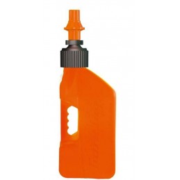 TUFF JUG Fuel Can w/ Ripper Cap 10L Translucent Orange/Orange Cap