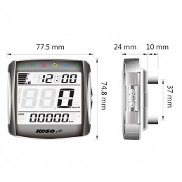 KOSO XR-S 01 digital mutlifunction speedometer