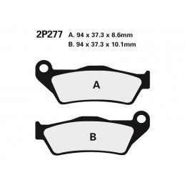 NISSIN Street Semi-Metallic Brake pads - 2P-277NS