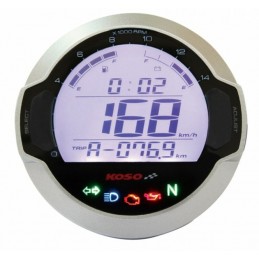 Koso D64 GP Style universal round multi-function LCD digital meter