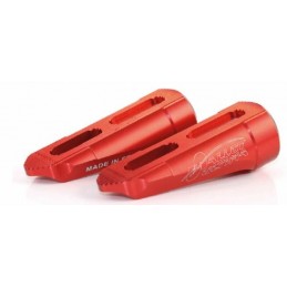 ALLOY ULTIMA Revolution Red Foot Pegs