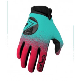 SEVEN Annex 7 DOT Gloves - Flo Red/Blue