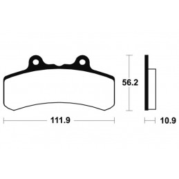 TECNIUM Street Organic Brake pads - MA158
