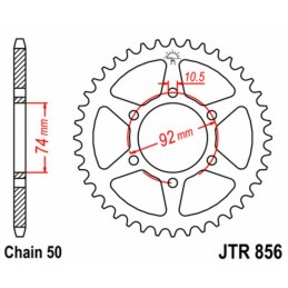 JT SPROCKETS Steel Standard Rear Sprocket 856 - 530
