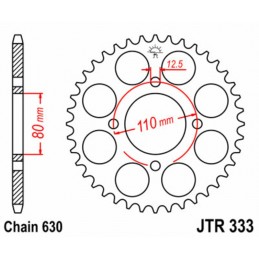 JT SPROCKETS Steel Standard Rear Sprocket 333 - 630