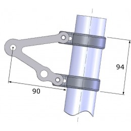 LSL Clubman Headlight Bracket Kit With indicator holder For USD Fork Stainless Steel Universal Ø53/55mm