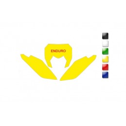 BLACKBIRD Plate Stickers Yellow Sherco