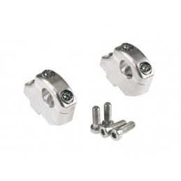 LSL Offset Mounts And Risers, Silver-Plate d 16/25mm , For Ducati With Handlebars Ø28, 6mm