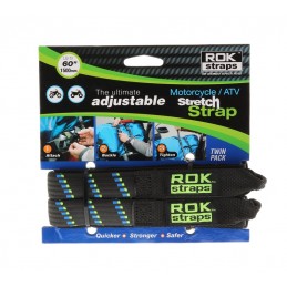ROK Stretch Adjustable Strap Black/Blue/Green