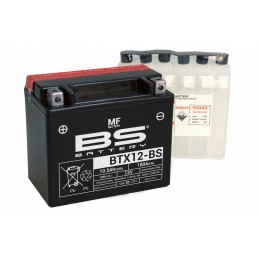 BS BATTERY Battery Maintenance Free with Acid Pack - BTX12-BS