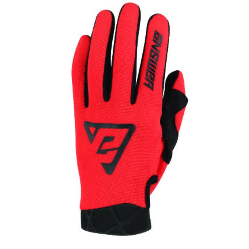 ANSWER Peak Solid youth gloves - red/black