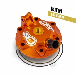 S3 Extreme Enduro Cylinder Head & Insert Kit Low Compression Orange KTM