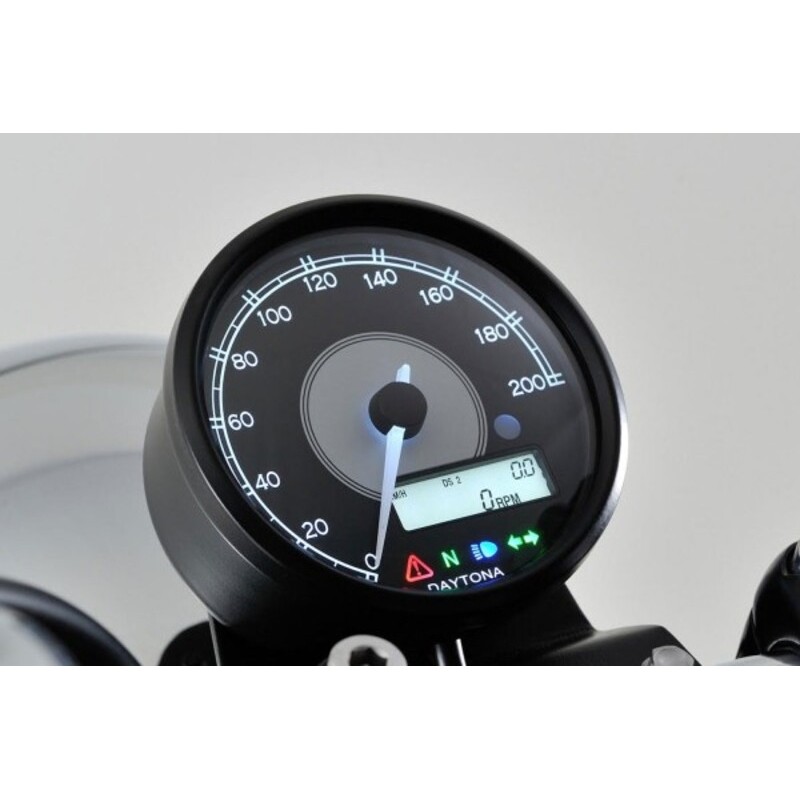 DAYTONA Velona 80 Speedometer 200 km/h/mph White LED