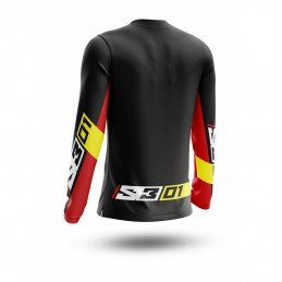 S3 Collection 01 Jersey - Black/Red Size L