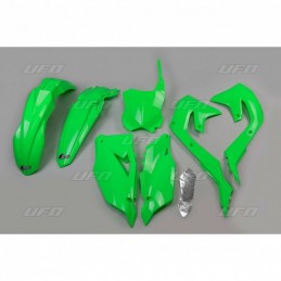 UFO Plastic Kit Neon Green Kawasaki KX450