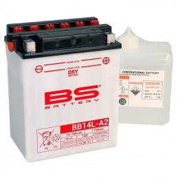 BS BATTERY Battery High performance with Acid Pack - BB14L-A2