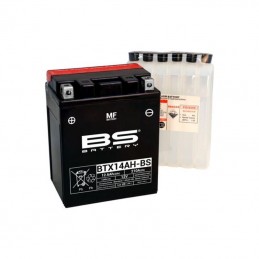 BS BATTERY Battery Maintenance Free with Acid Pack - BTX14AH-BS
