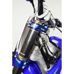 SCAR Triple Clamp Offset 22mm Blue Yamaha YZ250F/450F